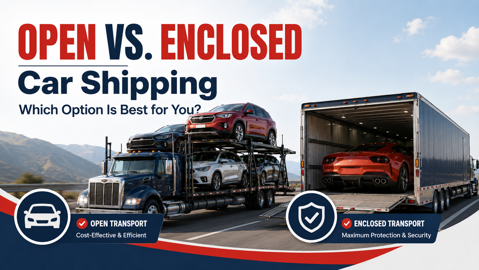 Open vs. Enclosed Car Shipping: How to Choose the Right Option for Your Vehicle