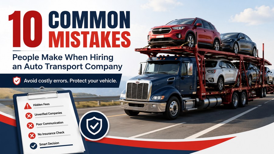 10 Common Mistakes People Make When Hiring an Auto Transport Company